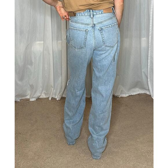 PACSUN 90's Boyfriend High Rise Relaxed Fit Distressed Denim Jeans Women's 27 - Picture 9 of 10